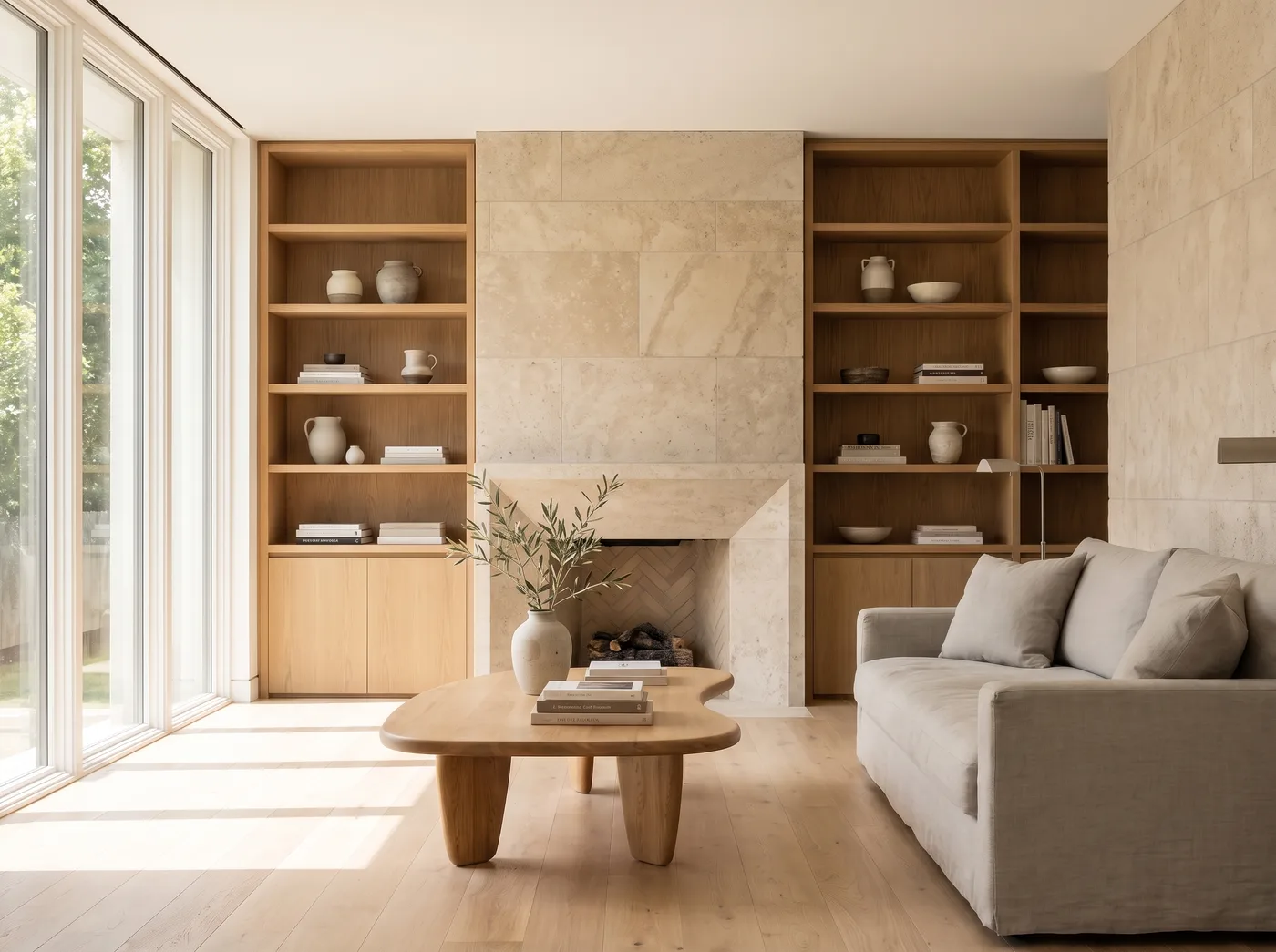 Warm Undertone interior with layered living spaces